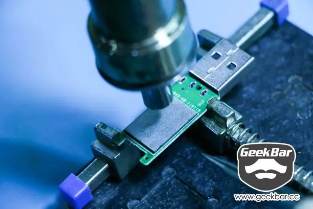 ヒートガンで加熱