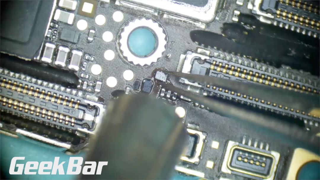 故障したチップ