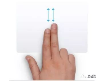 ２本の指でスライド