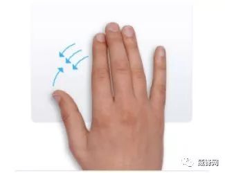 親指と薬指、中指、人差し指を寄せ