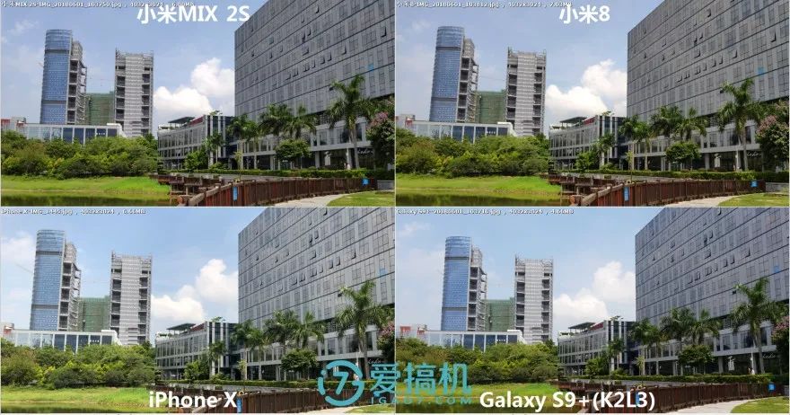 昼間シーンの写真比較1