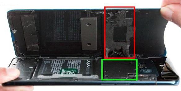 背面カバーの分解