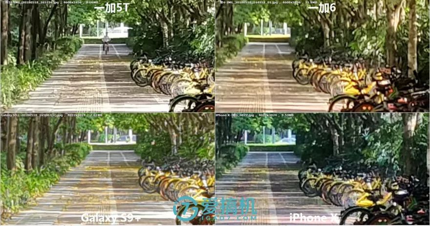 昼間シーンの写真比較2