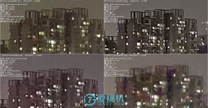 弱光シーン写真局部アップ