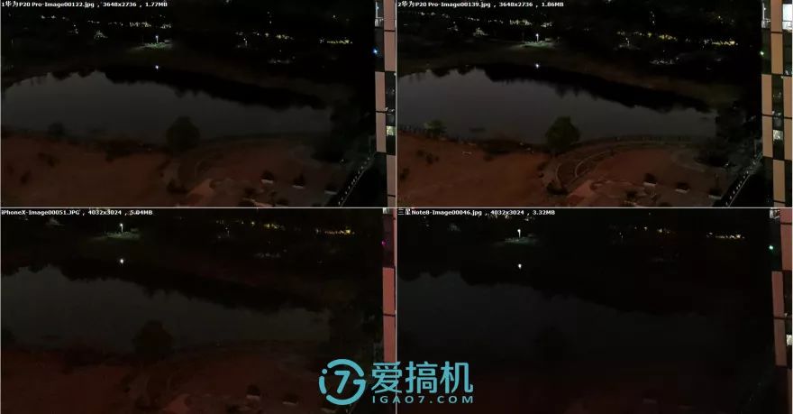 iPhoneXとNote8の撮影写真-局部アップ