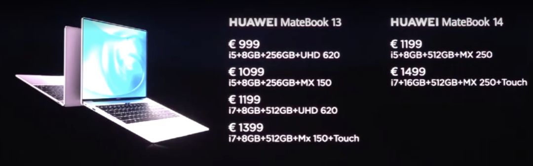 HUAWEI MATE Book 13とHUAWEI MATE Book 14